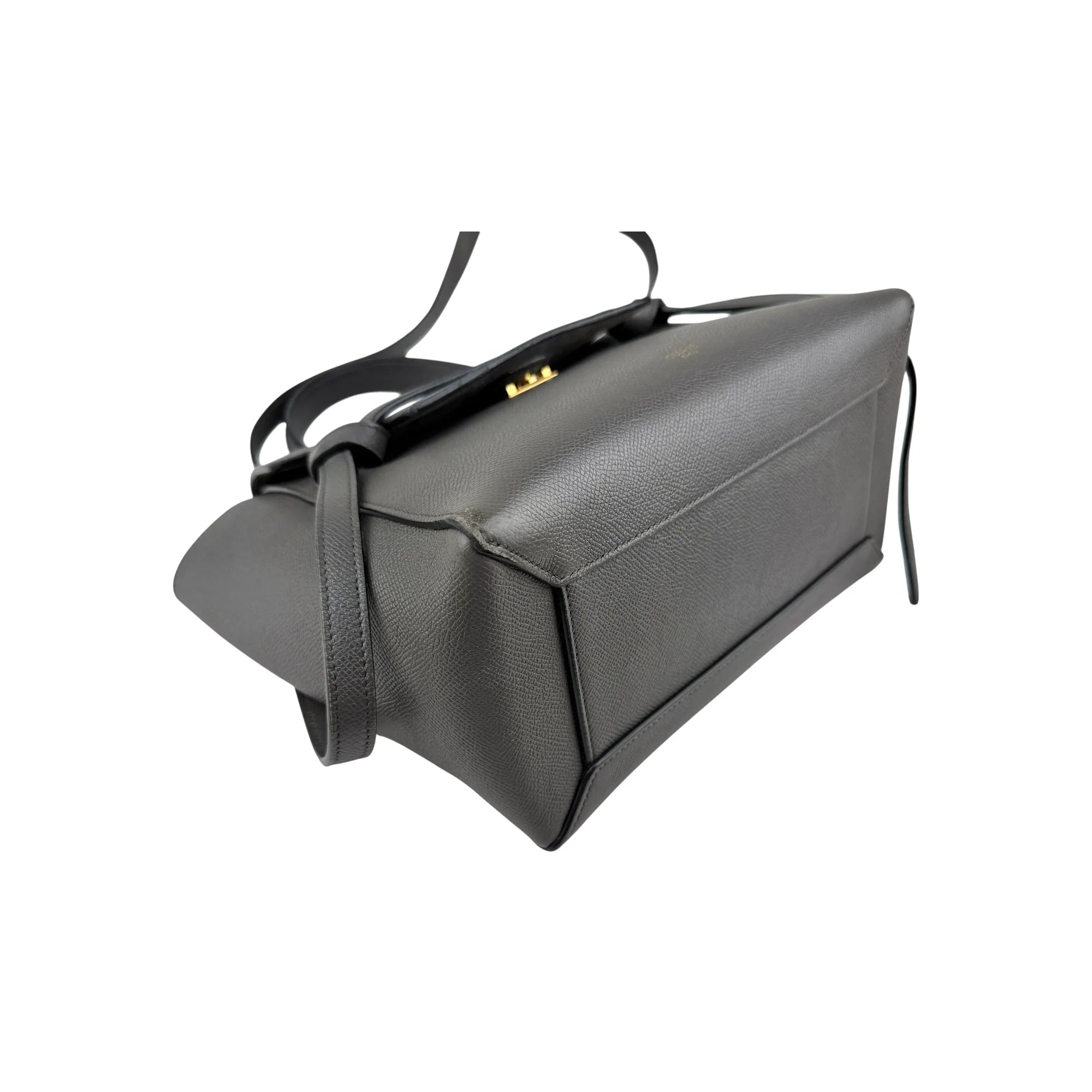 Celine Grey  Grained Calfskin Leather Micro Belt Bag