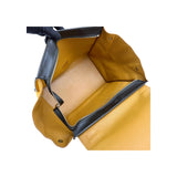 Celine Mustard Tricolor Leather Small Trapeze Bag