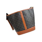 Celine Tan Triomphe Coated Canvas Medium Bucket Bag