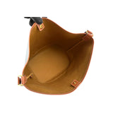Celine Tan Triomphe Coated Canvas Medium Bucket Bag