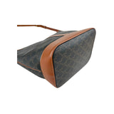 Celine Tan Triomphe Coated Canvas Medium Bucket Bag