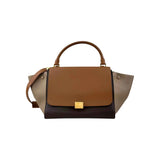 Celine Tri-Color Leather Medium Trapeze Bag
