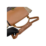 Celine Tri-Color Leather Medium Trapeze Bag