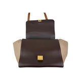 Celine Tri-Color Leather Medium Trapeze Bag