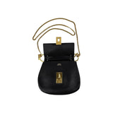 Chloe Black Pebbled Leather Drew Bag
