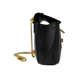 Chloe Black Pebbled Leather Drew Bag