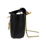 Chloe Black Pebbled Leather Drew Bag