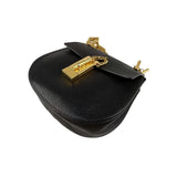 Chloe Black Pebbled Leather Drew Bag