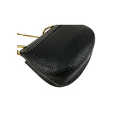 Chloe Black Pebbled Leather Drew Bag