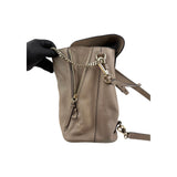 Chloé Grey Leather Faye Backpack Medium