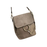 Chloé Grey Leather Faye Backpack Medium