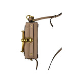 Chloe Motty Camel Leather/Suede Small Nile Bracelet Bag
