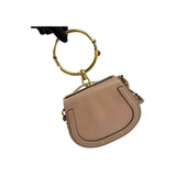 Chloe Motty Camel Leather/Suede Small Nile Bracelet Bag