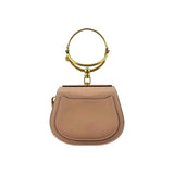 Chloe Motty Camel Leather/Suede Small Nile Bracelet Bag