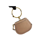 Chloe Motty Camel Leather/Suede Small Nile Bracelet Bag