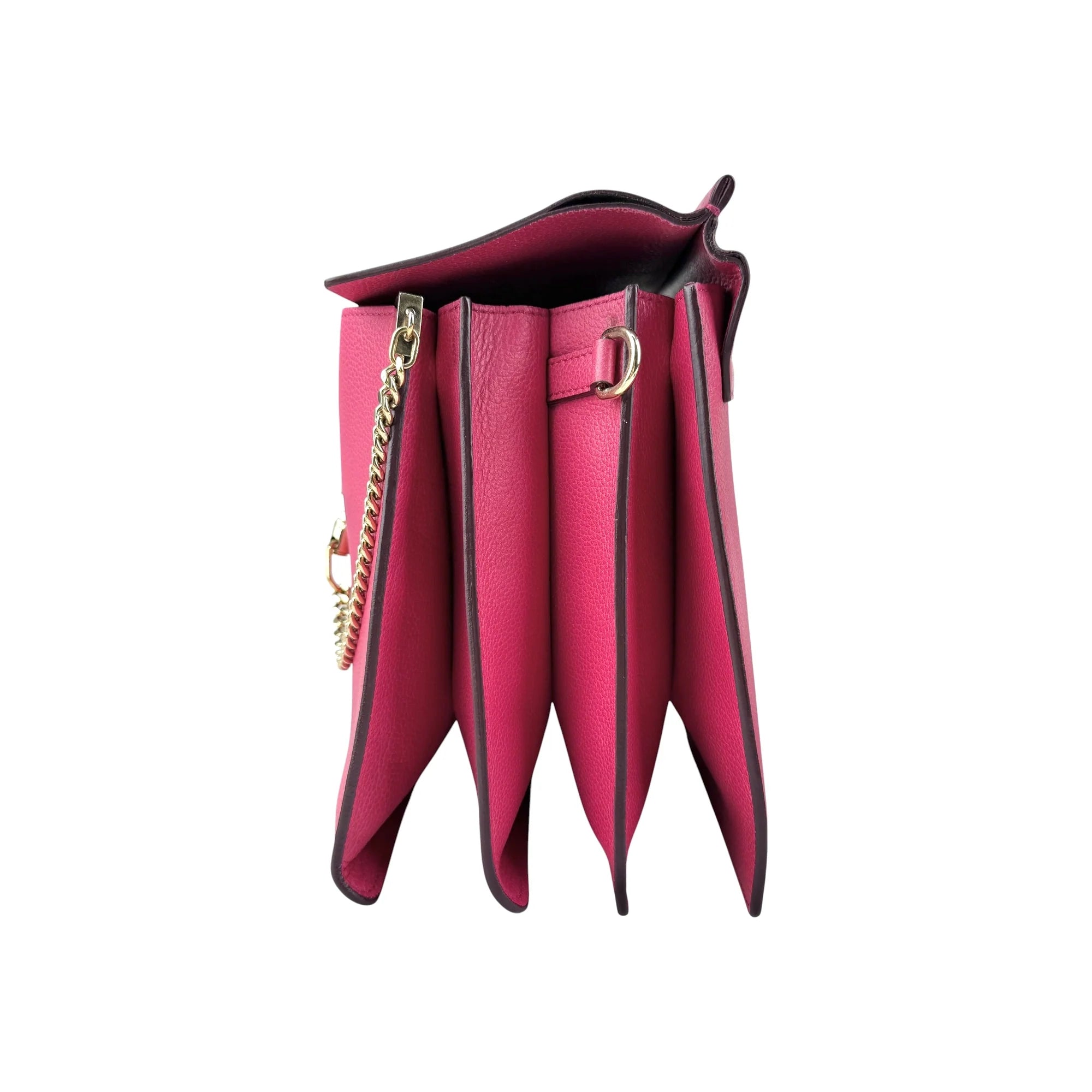 Chloé Pink Leather Faye Shoulder Bag