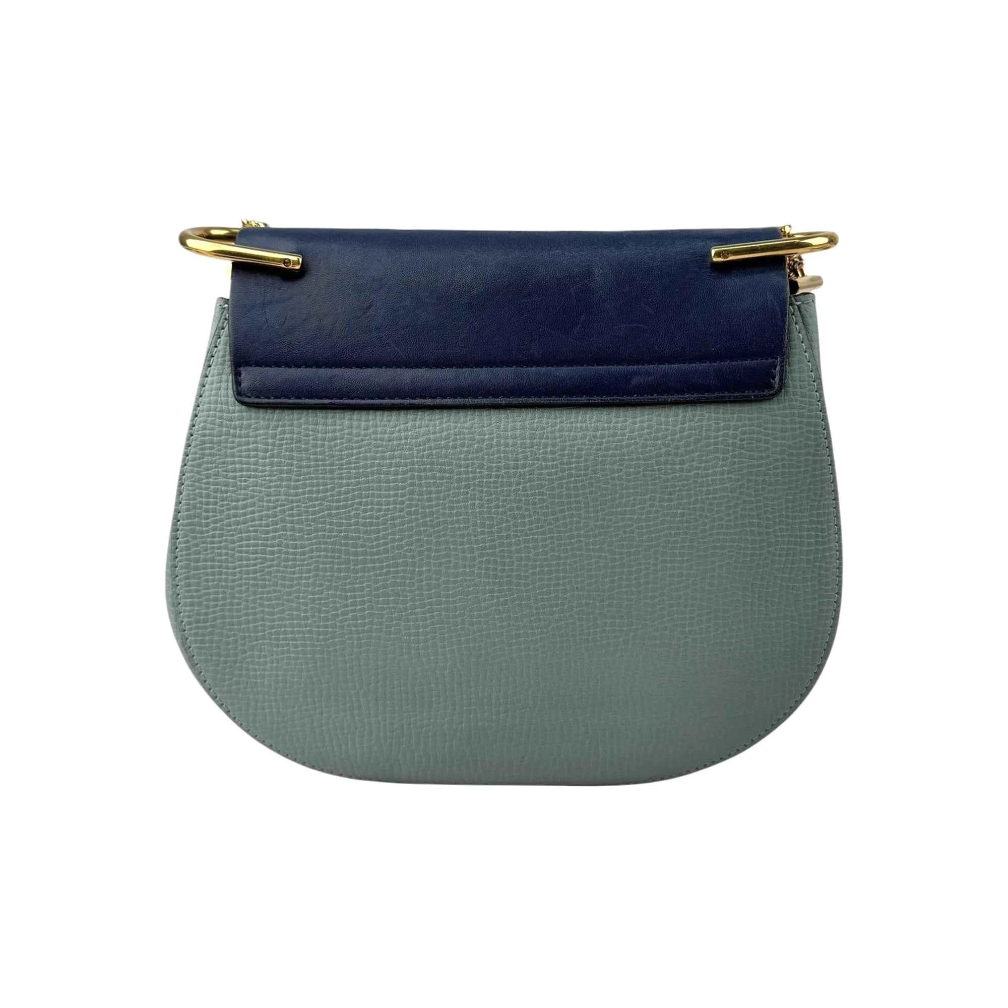 Chloe Two Tone Leather Large Drew Shoulder Bag
