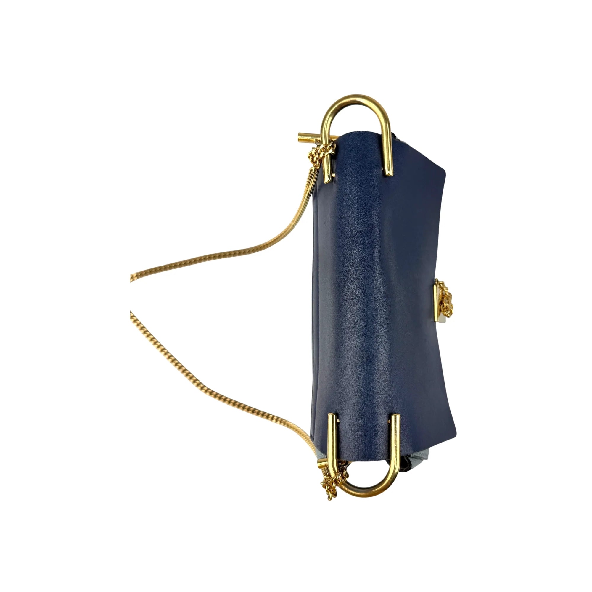 Chloe Two Tone Leather Large Drew Shoulder Bag