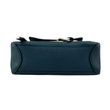 chloe leather faye shoulder bag blue bottom
