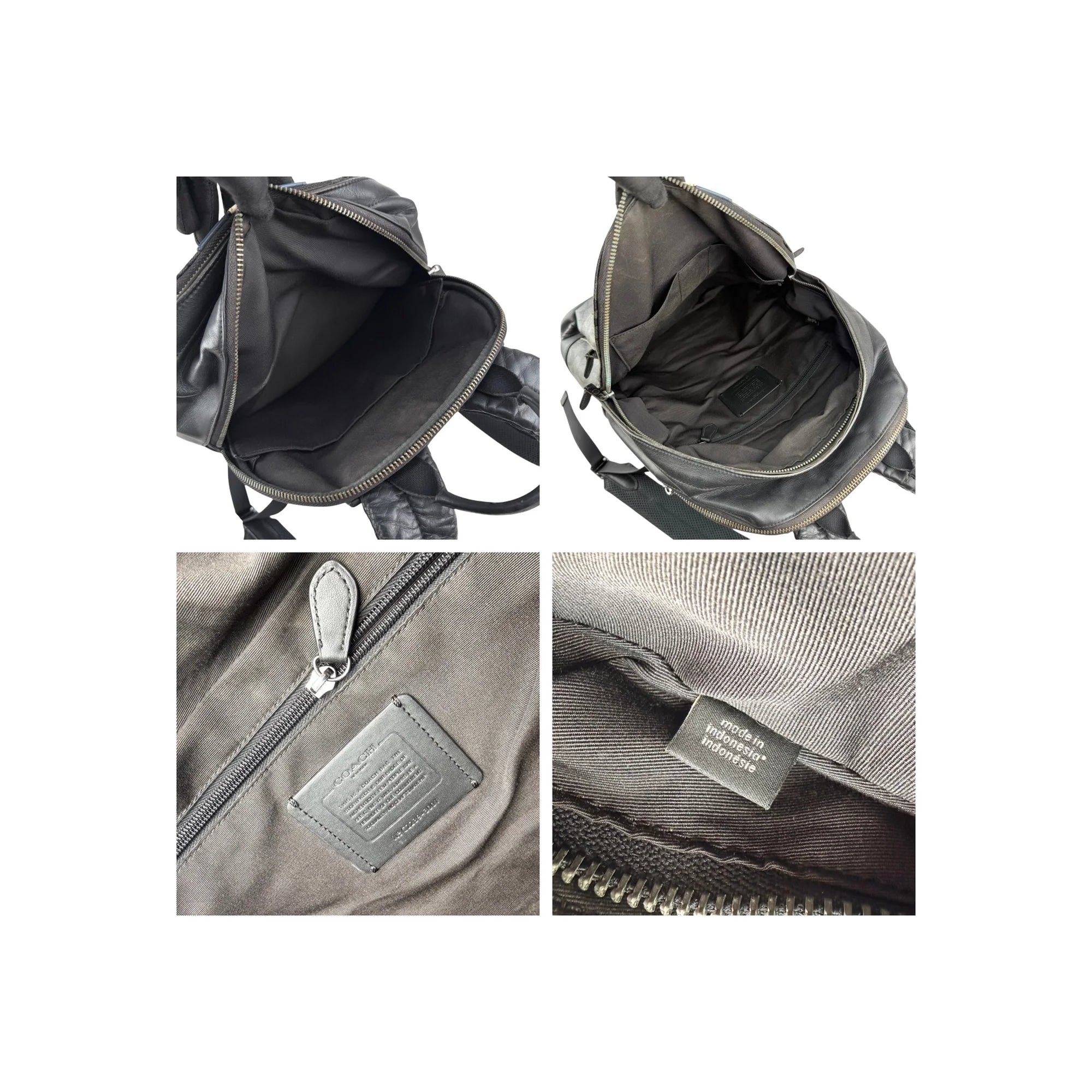 Coach Men's Black West Backpack With Varsity Stripe