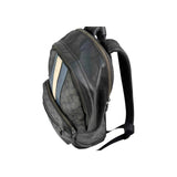Coach Men's Black West Backpack With Varsity Stripe