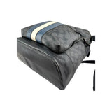 Coach Men's Black West Backpack With Varsity Stripe