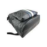 Coach Men's Black West Backpack With Varsity Stripe