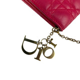 Dior Lady Dior Pouch with Chain Crossbody Bag