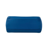 Fendi Blue/Orange Leather Mini Peekaboo Top Handle Bag