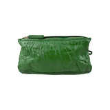 Givenchy Green Wrinkled Sheepskin Leather Mini Pandora Bag