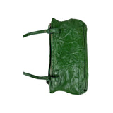 Givenchy Green Wrinkled Sheepskin Leather Mini Pandora Bag