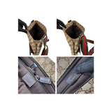Gucci Beige/Brown GG Canvas Web Messenger Bag