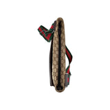 Gucci Beige/Brown GG Canvas Web Messenger Bag