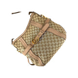 Gucci Beige Canvas/Nubuck GG Running Medium Double G Hobo Bag