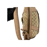 Gucci Beige Canvas/Nubuck GG Running Medium Double G Hobo Bag