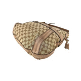 Gucci Beige Canvas/Nubuck GG Running Medium Double G Hobo Bag