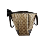 Gucci Beige/Ebony GG Crystal Coated Canvas Princy Medium Tote Bag