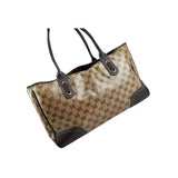 Gucci Beige/Ebony GG Crystal Coated Canvas Princy Medium Tote Bag