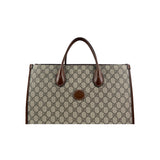Gucci Beige/Ebony GG Supreme Canvas and Leather GG Tote Bag