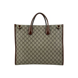 Gucci Beige/Ebony GG Supreme Canvas and Leather GG Tote Bag