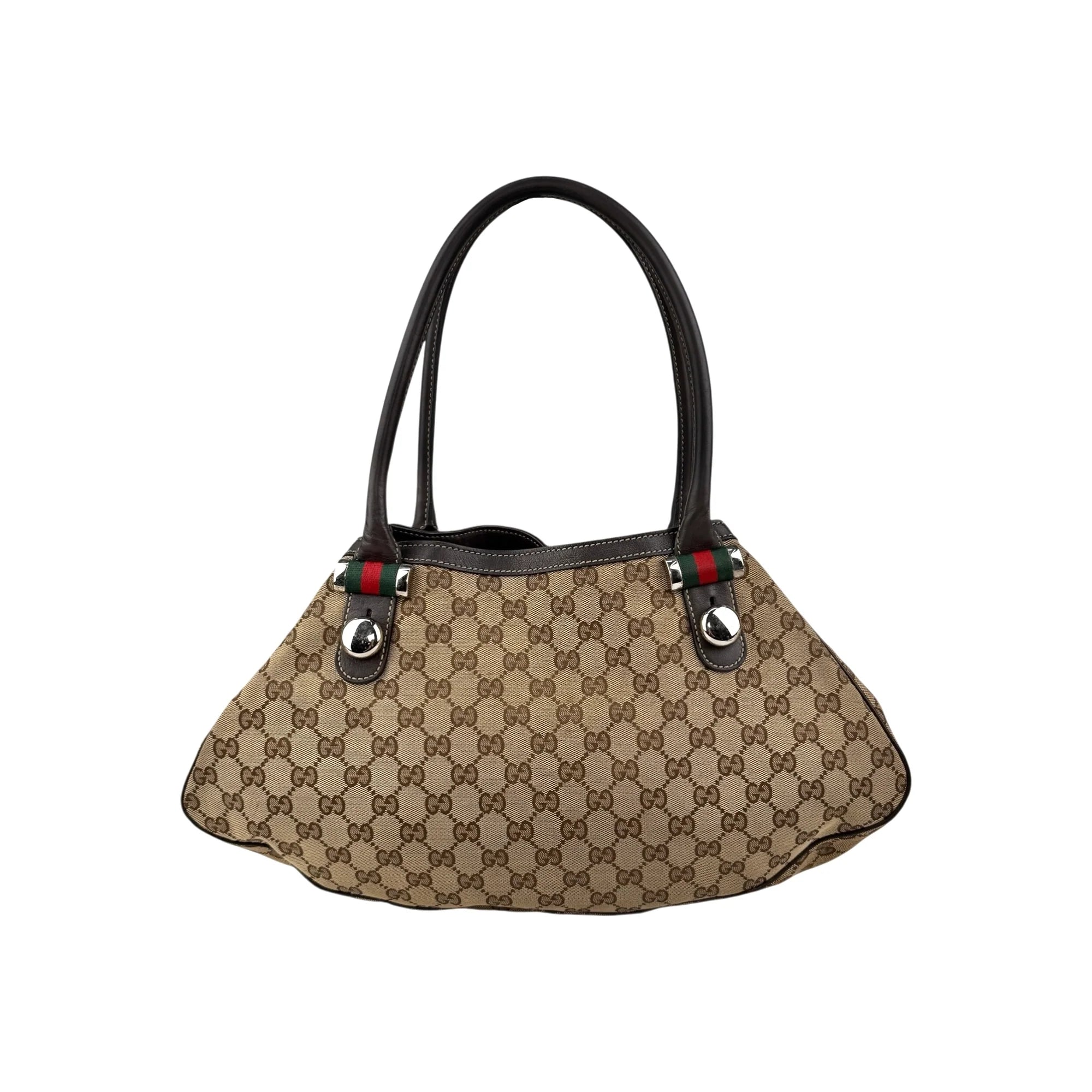 Gucci Beige GG Canvas Web Match Ball Hobo
