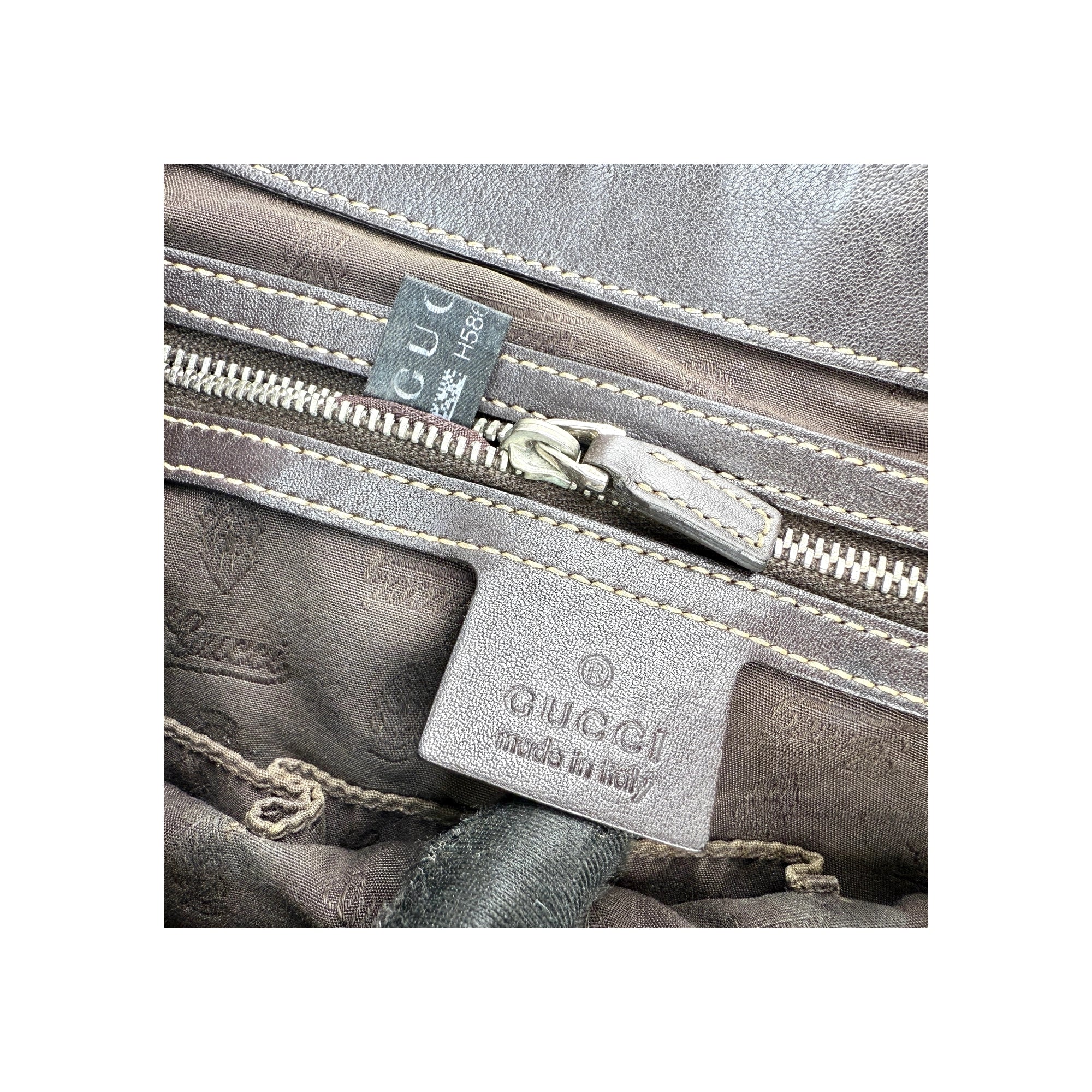 Gucci Beige GG Canvas Web Match Ball Hobo