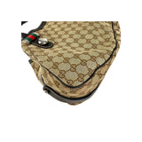 Gucci Beige GG Canvas Web Match Ball Hobo