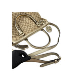 Gucci Beige Gold GG Canvas Sukey Top Handle Bag