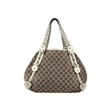 Gucci Beige/Ivory GG Canvas Medium Pelham Shoulder Bag