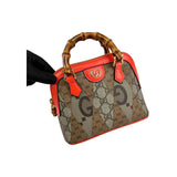 Gucci Bicolor Diana Bamboo Patchwork Mini Bag