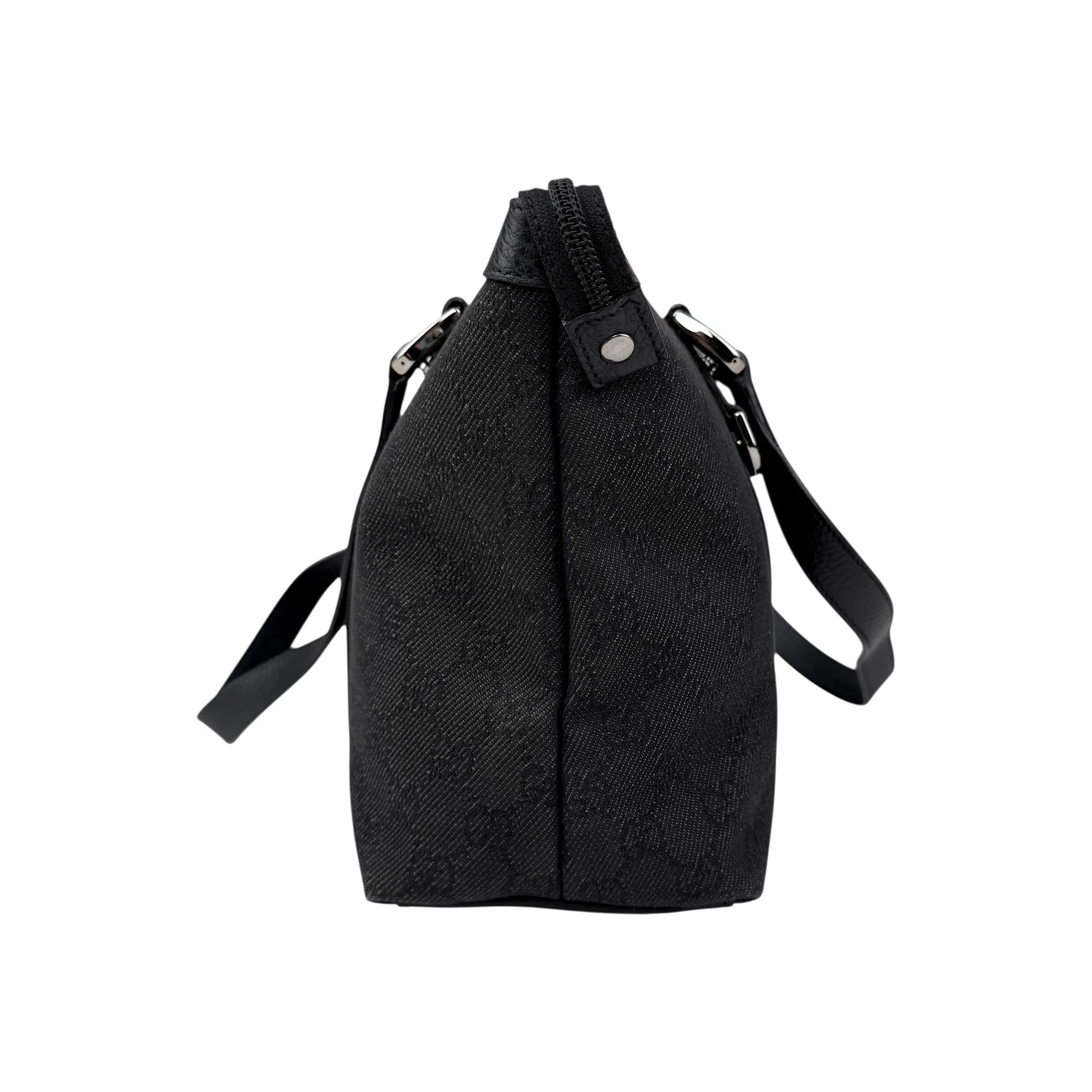 Gucci Black GG Canvas Abbey Medium Tote Bag
