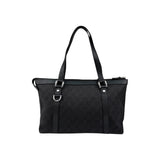 Gucci Black GG Canvas Abbey Medium Tote Bag
