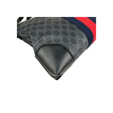 Gucci Black GG Supreme Canvas Crossbody Messenger Bag