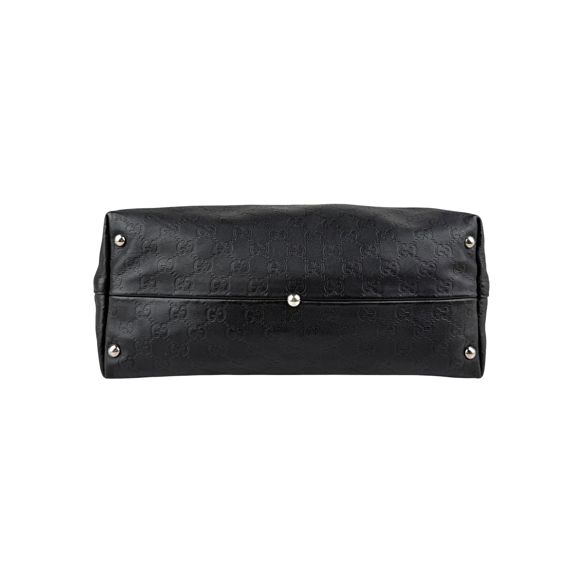 Gucci Black Guccissima Leather Icon Bit Tote Bag
